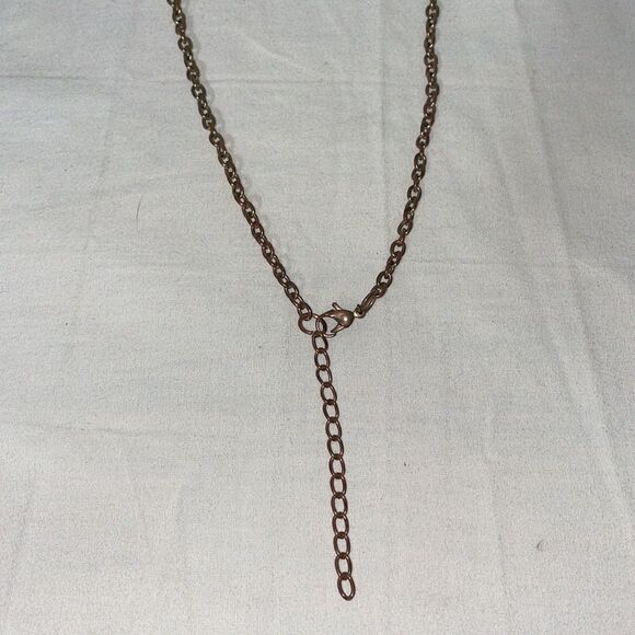 Necklace with large metal fringe - Picture 4 of 4